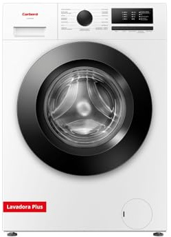 Corberó – Lavadora Carga Frontal Plus 6kg | CLH6105MN | 1000 RPM | Motor Inverter | 15 Programas | Lavado Rápido 15 Min | Inicio Diferido | Función Antialérgica | Color Blanco