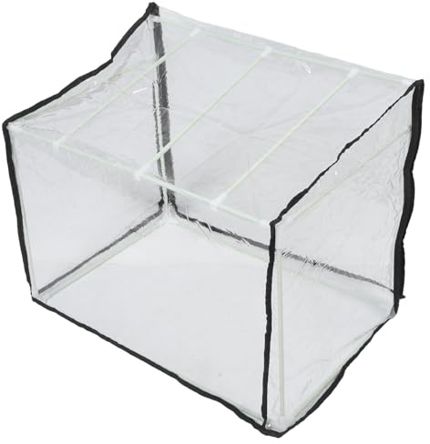 FONDOTIN Mini Serra Portatile per Piante e Ortaggi 60X40X40 CM con Copertura Trasparente e Cerniera Resistente alle Intemperie per Protezione Invernale e Coltivazione da Esterno