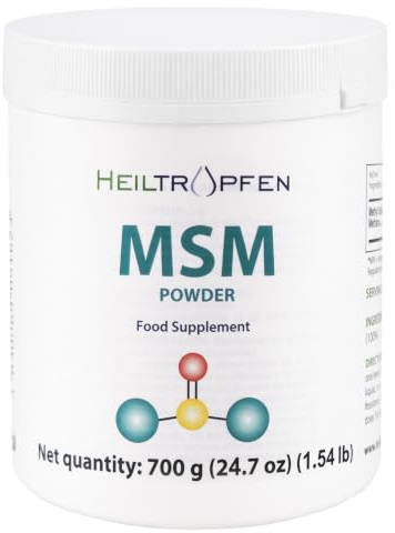 Methylsulfonylmethane | MSM | 2000 mg | Pure Powder | Unflavored | Single Ingredient | Capsule-Free | Food Supplement