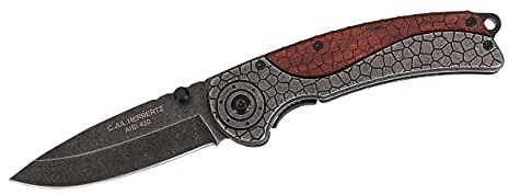 Herbertz Einhandmesser Einhandmesser mit Stonewashed Optik, blau, M, 1012439610