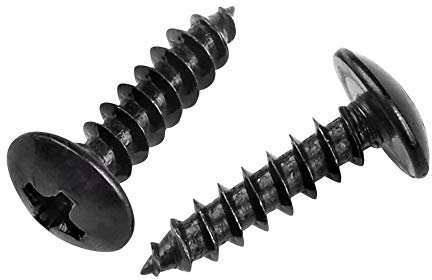 Yudesun Viti Autofilettanti In Legno - Acciaio Al Carbonio Viti A Croce A Testa Tonda Testa di Fungo Nero M4 M5