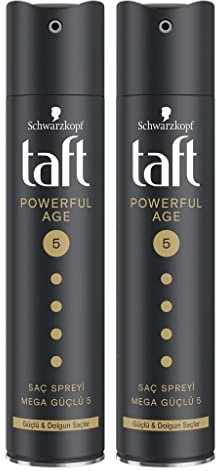 Taft Powerful Age (für dünnes und geschwächtes Haar) Spray 250 Ml X 2 Stück