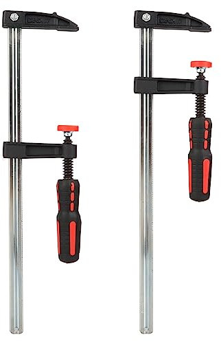 YAYODS 12Inch/300mm F Clamp Bar Clamp 2 Pack, Quick Slide Clamps for Woodwork, Heavy Duty Wood Clamps for Woodworker Metalworker Carpenters, 300mm x 50mm