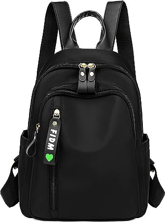 Rucksack Handtasche Damen Elegant Modern, Cityrucksack Klein Rucksackhandtaschen Frauen Daypack, Wasserdicht Anti Diebstahl Rucksäcke Schwarz Sportlich Tagesrucksack, Mädchen Tasche für Wandern Reise