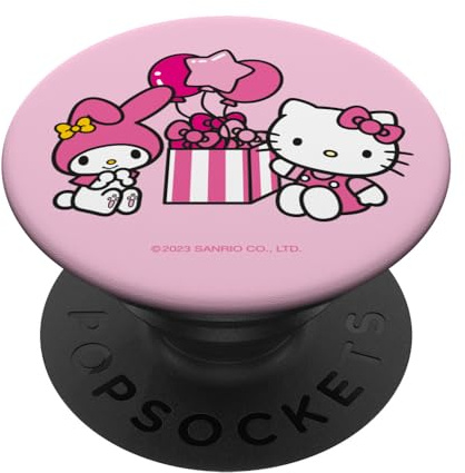 Mon anniversaire avec Hello Kitty et My Melody PopSockets PopGrip Adhésif