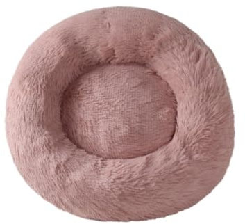 Hundebett Hundekorb Katzenbett Hundekörbchen Kleines Hundebett, Angstlösend, Beruhigendes Hundebett, Wärmend, Gemütlich, Weiches Donut-Hundebett, Flauschiges Kunstfell-Plüsch-Hundebett Haustierbett Hu