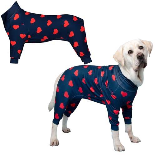Spark Paws Hundepyjama, Onesie Erholungsanzug nach Operation | Ultraweich und 4-Wege-Stretch, für Kleine, Mittlere und Große Hunde