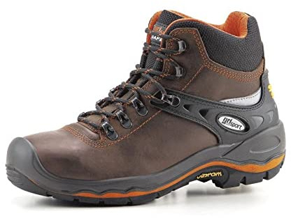 Grisport Scarpe Antinfortunistiche Uomo Scarponi Camminata Escursionismo Stivali Pelle Lontra Dakar Trekking Montagna Impermeabili 72003LD42 (Marrone, 47)