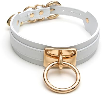 lalatia Damen O Ring Choker Halsband Kunstleder Halskette für Frauen