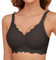 Xnova Reggiseno Senza Ferretto Donna Supporto Morbido Comodo, Reggiseni con Imbottitura da Tutti i Giorni Copertura Completa, Invisibile Bralette Scollo a V Senza Cuciture (Nero, S)