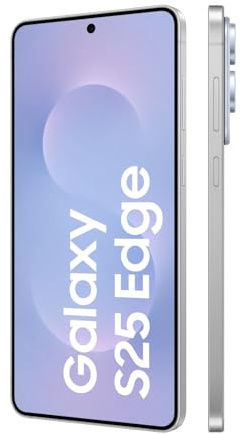 Samsung Galaxy S25 Edge AI Smartphone mit Galaxy AI, Ohne Vertrag, Handy mit Android, 12 GB RAM, 256 GB GB Speicher, 200-MP-Kamera, Titanium Icyblue, 3 Jahre Herstellergarantie [Exklusiv auf Amazon]