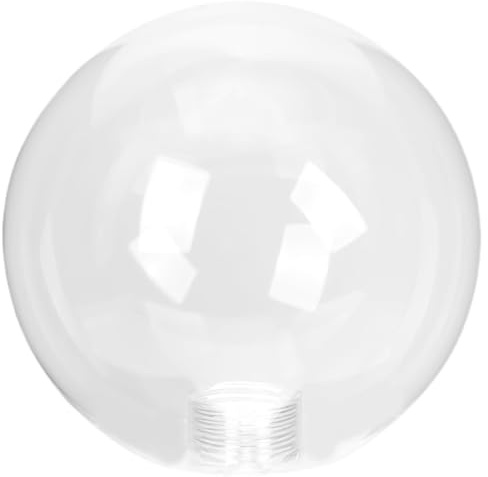 LIFKOME Transparenter Lampenschirm Glaskugel aus Glas mit G9-fassung Dekorative Kugellampenabdeckung für Pendelleuchte Zarte Deckenlampenabdeckung