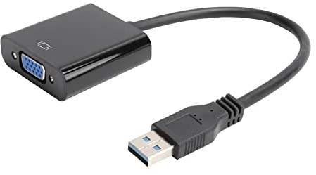 Acouto Câble Adaptateur USB 3.0 vers VGA Convertisseur Vidéo 1920 X 1080 5,0 Gbit/s pour Convertisseur 7/8/10 vers VGA avec Adaptateur USB vers PerformantConvertisseur VGACâble VGAConvertisseur
