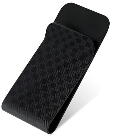 Cuixia Carbon Fiber Wallet Money Clip, Black Cash Credit Card Holder, Super Slim Portable Card Protection Wallets for Business Front Pocket Clip for Men Matte