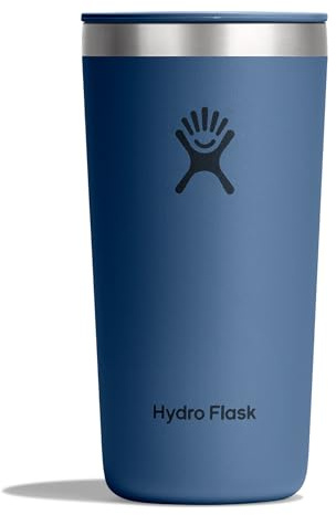 Hydro Flask – All Around Tumbler Press-in Lid 355 ml (12 oz) | Insulated Stainless Steel – Splash-Resistant, Cupholder Compatible – Keeps Drinks Cold 24 Hrs & Hot 12 Hrs – Habor Blue