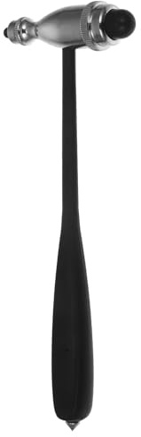 UTHCLO Martello Neurologico in Acciaio Inox per Test Reflex Muscolare Manico Ergonomico, Strumento Diagnostico per Cliniche e Ospedali, Martelletto Multifunzione per Esami Neurologici
