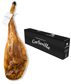 Corsevilla - Jamon de Cebo - Jamon Iberico - Jamon Cebo Iberico - Iberico - Gourmet - Raza Iberica -Sin Gluten - Sin Lactosa - Regalo - (8 Kilogramos. aprox.)