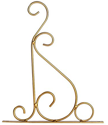 LIANYG Blumenampel Halterung Blume Topfhaken Home Landschaftsgestaltung Halterung Gartenpflanzen Eisen Dekoration Wandbehang blumenampel Haken 335 (Color : Gold)