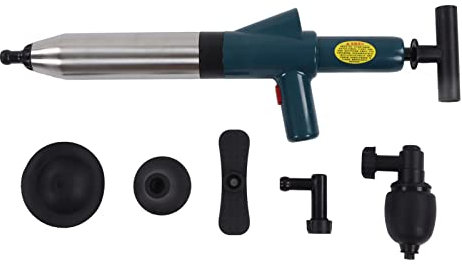 Air Drain Unblocker Kanalrohr Dredge Edelstahl One Hochdruck-Abfluss Plunger Pipe Unclogging Tool für Badezimmer Küchenspüle Waschbecken