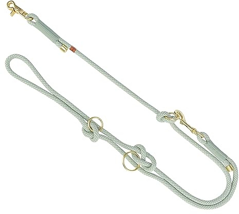 Trixie Hundeleine - Soft Rope Verlängerungsleine - 3 Fach verstellbar - robust - trendig- langlebig - Mint 2 m