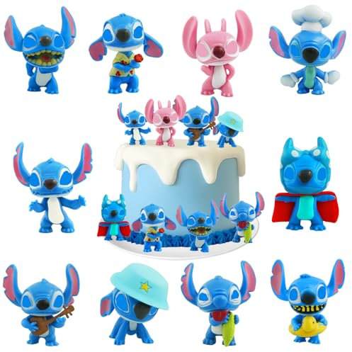 Tortendeko, 10 Stück Happy Birthday Figuren Tortendeko Geburtstag Deko Tortenaufleger Kuchen Dekoration Geburtstag Party Cake Topper für Mädchen Jungen Kinder