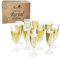 MamboCat Royal Lot de 12 flûtes à champagne transparentes I 140 ml, hauteur 16 cm I Flûte à champagne transparente moderne avec pied I Flûte à champagne pour prosecco, champagne, etc. Verres