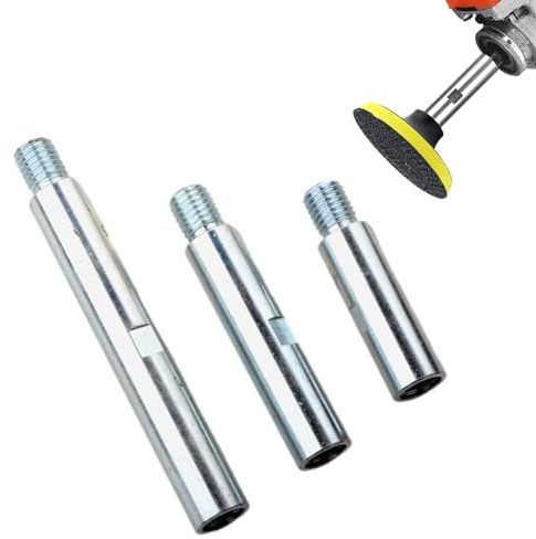 Edelstahlverlängerung für 3 Stück 75mm M14 Polisher Schaft Set 100/140mm