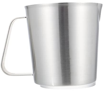 Ciieeo Pichet à Lait Acier Inoxydable Doseur Pratique Avec Bec Verseur Précis Tasse Graduée Pour Préparer Du Latte Et Du Cappuccino