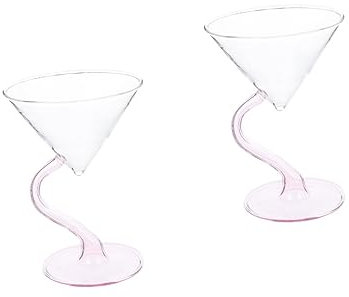 Cabilock Lot De 2 Coupes À Dessert Élégantes En Verre Bols À Glace Gobelets À Cocktail Réutilisables Pour Bars Karaoké Service De Desserts