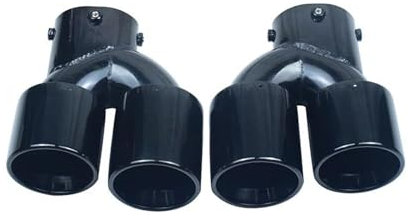 AVLIK Auto Endrohre Auto Auspuff Endrohr Für G20 G21 M340i G42 M240i Performance Auspuff Schalldämpferspitze Auspuffblenden Abdeckungen(Schwarz)