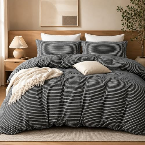 Grace Set copripiumino super king size, in microfibra di alta qualità, reversibile, per letto super king size (260 x 220 cm), 3 pezzi, ultra morbido, ipoallergenico, set di biancheria da letto super