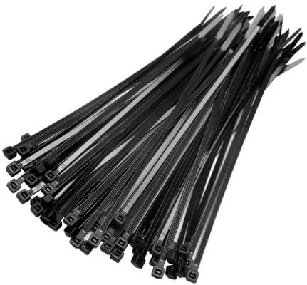 Set di 300 Fascette Serracavo in Nylon Nero, Autobloccanti, Dimensioni 80mmx1.8mm, per Organizzazione Cavi, Elettronica e Giardinaggio, Resistenti al Calore,Durevole e robustoferma fascette adesive