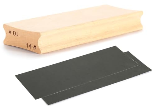 Nicear Guitar Grinding Stand, Guitar Radius Two-Way Sanding Block for Guitar/Bass Fret Leveling Tool for Luthiers - 10+14