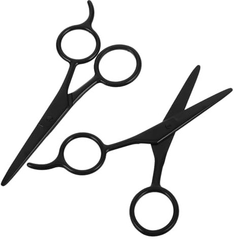 DECORNIJIA 2pezzi Forbici Acciaio Inossidabile Per Modellare Barba e Sopracciglia Forbici Piccole Per Del Viso e Lavori Di Dettaglio Set Elegante e Portatile Per Uomini