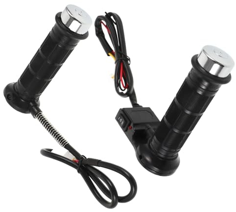 UTHCLO Manopole Riscaldate per Manubrio Elettrico Antivibrazione per Vari Modelli Design Elegante Installazione Facile e Rapida