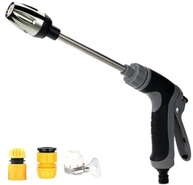 Fangxuee Idropulitrice Ad Alta Pressione per Ogni Tubo da Giardino, Idropulitrice, Idropulitrice Ad Alta Pressione 2 In 1 con Accessori