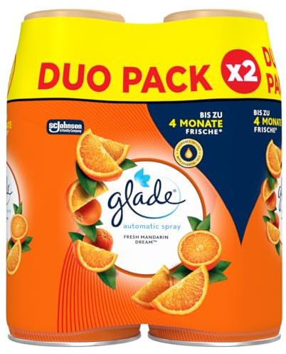 Glade (Brise) Automatic Spray Nachfüller für Lufterfrischer Gerät, Fresh Mandarin Dream, Doppelpack, 2 x 269 ml