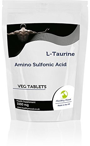 L-Taurine 1000mg 30 Veg Tablets Pills Health Food Supplements Nutrition Amino Sulfonic Ketoisocaproic Acid HEALTHY MOOD