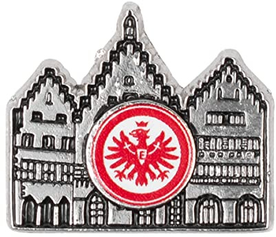 Eintracht Frankfurt Pin-Römerberg-Button, Anstecker SGE, mehrfarbig, Einheitsgröße