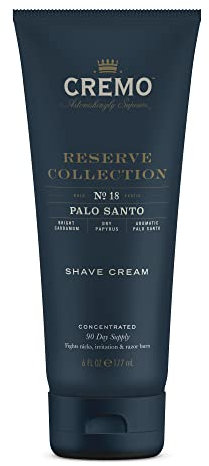 CREMO - Crème à raser Reserve Collection concentrée pour homme, Crème de soin pour le rasage pour homme, Apaise le feu du rasoir, 177 ml