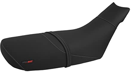 Moto Discovery Funda de Asiento Compatible con KTM Duke 640 1999-2007 Color Negro con Costuras en Gris Oscuro (B)