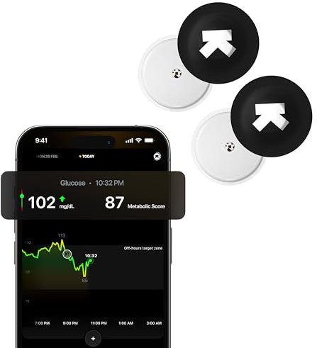 Ultrahuman M1 Live | Intelligentes Glukose-Tracking per App | Verbessern Sie Ihren Lebensstil, optimieren Sie Ihre Ernährung und steigern Sie Ihr Training
