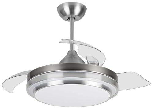 Ventilador de Techo Orbegozo CP 110105 35W 3 Aspas LED 105 cm 6 Velocidades Níquel