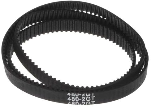 QUARKZMAN 2Stk 2GT Gummi Zahnriemen Gürtel Geschlossene Schleife Gummibänder 480-2GT-6 6mm Breite x 480mm Länge 3D Drucker Zahnriemen Gummizahnriemen Keilriemen Antriebsriemen