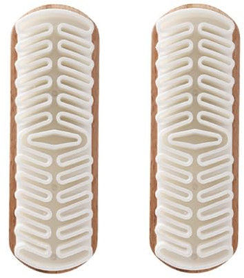 Bafnsiji 2Pcs Cepillo de Zapatos de Gamuza, Gamuza y Cepillo de Limpieza Nubuck, Cepillo de Zapatos de Limpieza de Cuero de Gamuza, Cepillo de Madera Nubuck y Suede Restorer