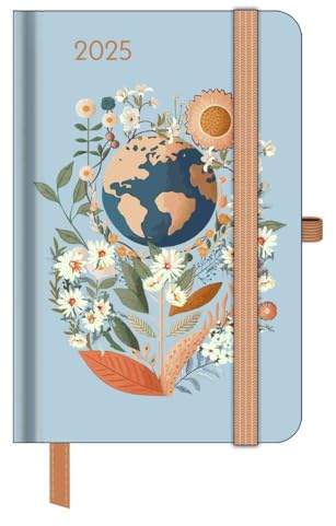 GreenLine - Diary Green Vibes 2025 Taschenkalender, 10x15cm, Kalender im stilvollen Design, praktische Alltagsorganisation für persönliches & berufliches Zeitmanagement