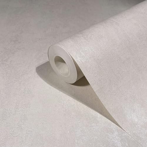 marburg Tapete Hellgrau Struktur Betonoptik Modern Designerwelten für Wohnzimmer Schlafzimmer MADE IN GERMANY 10,05 x 0,75m