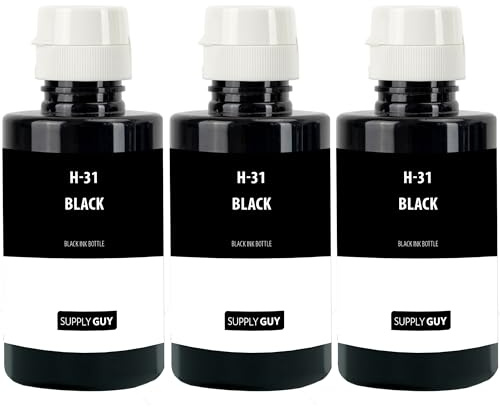 Supply Guy bläck kompatibel med HP 32XL / HP 31 Svart för Smart Tank 5100 Series 5105 5106 5107 7000 7005 7006 7300 7305 7306 7600 7605 7606 Smart Tank Plus 550 555 558 559 570 655