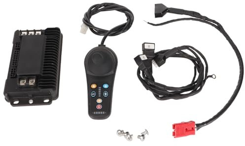 HOHXFYP Universeller Joystick Controller für Elektrorollstühle, 24V DC, Einstellbare Geschwindigkeit, 360° Lenksteuerung,Wippe und Bremse,Rollstuhlzubehör,Kompatibel mit Den Meisten Marken