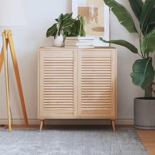 INLIFE Ante con Design a Lamelle 2 pz 69x39,4 cm in Legno di Pino Articoli di ferramenta, Accessori ferramenta (3,31KG)